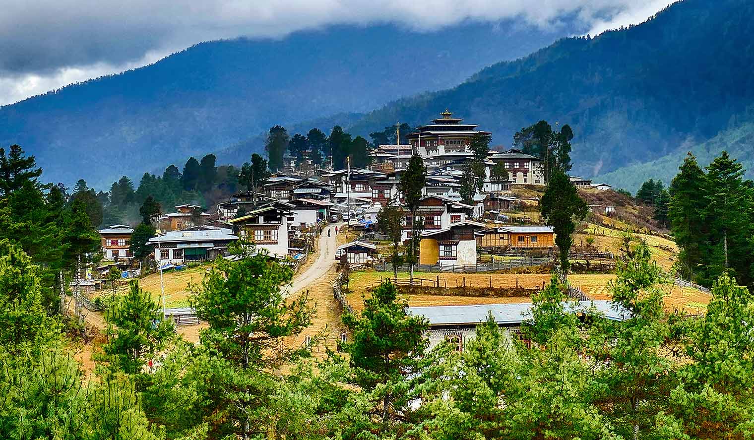 Gangtey Gompa Kloster Gruppenreise Bhutan