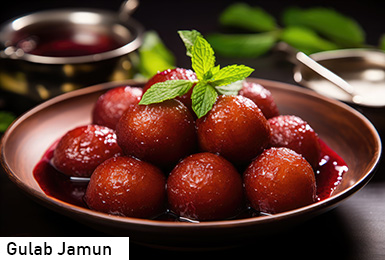 Gulab Jamun Indien Teigballen